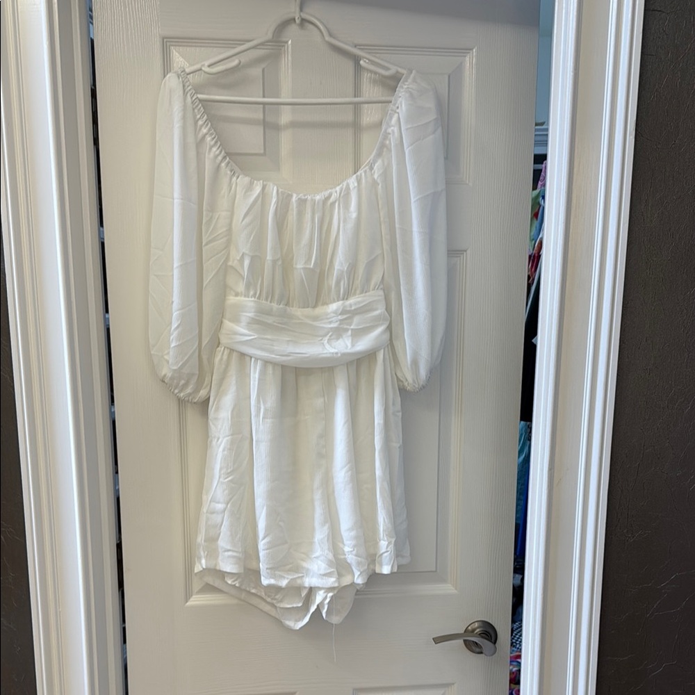 Elegant White Romper